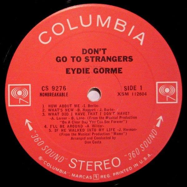 Eydie Gorme* : Don't Go To Strangers (LP, Album)
