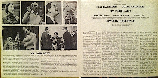 Original Cast*, Rex Harrison, Julie Andrews With Stanley Holloway Book And Lyrics By Alan Jay Lerner Music By Frederick Loewe : My Fair Lady (LP, Album, RE)