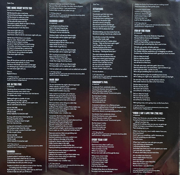 The Sutherland Brothers* : Down To Earth (LP, Album, Pit)