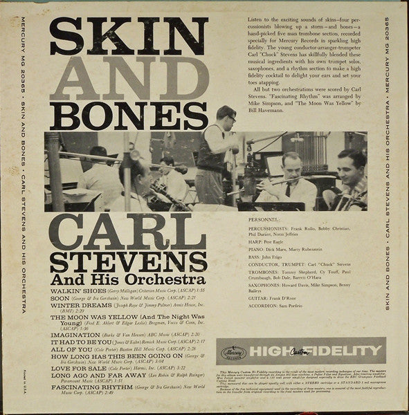 Carl Stevens : "Skin" And Bones (LP, Album, Mono)
