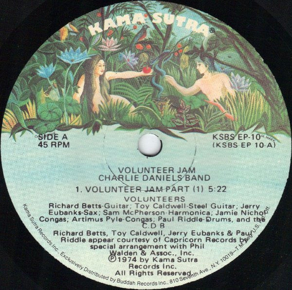 The Charlie Daniels Band : Volunteer Jam (7", EP)