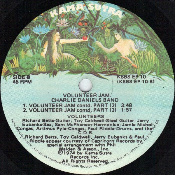 The Charlie Daniels Band : Volunteer Jam (7", EP)