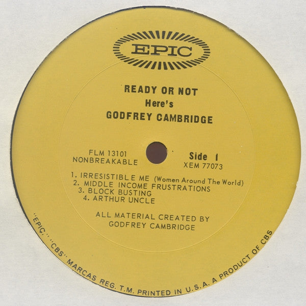 Godfrey Cambridge : Ready Or Not ... Here's Godfrey Cambridge (LP, Mono, Pit)