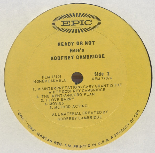 Godfrey Cambridge : Ready Or Not ... Here's Godfrey Cambridge (LP, Mono, Pit)