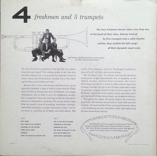 The Four Freshmen : 4 Freshmen And 5 Trumpets (LP, Album, RP)