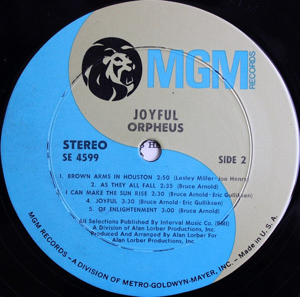 Orpheus (5) : Joyful (LP, Album, Wad)