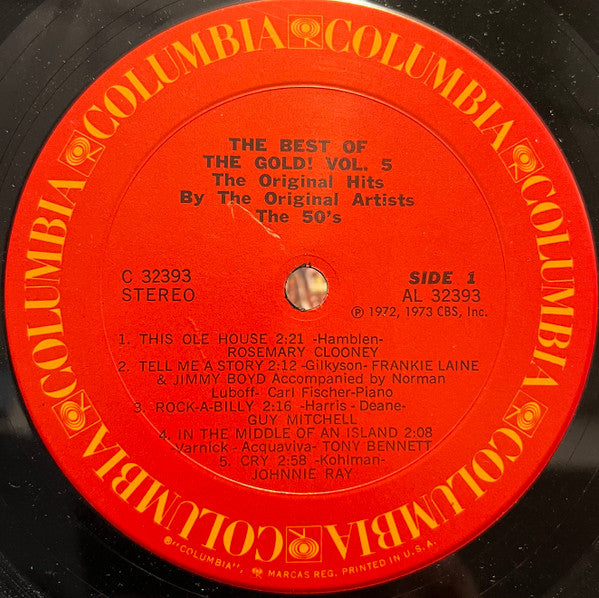 Various : The Best Of The Gold! Vol. 5 (50's) (LP, Comp)