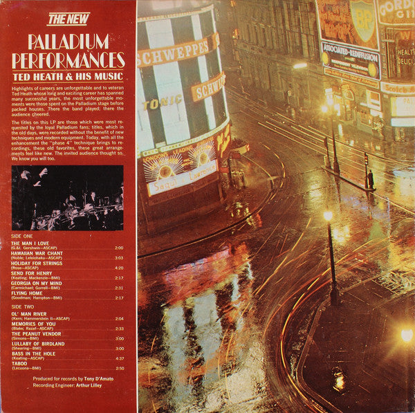 Ted Heath & His Music* : The New Palladium Performances (LP, Album)