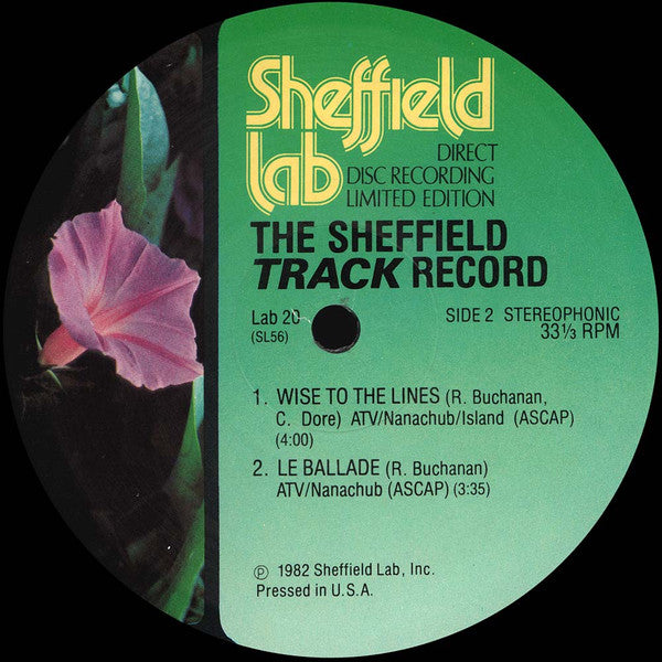 Robbie Buchanan, James Newton Howard, Lenny Castro, Nathan East, Mike Landau*, Carlos Vega : The Sheffield Track Record (LP, Album, Ltd, Dir)