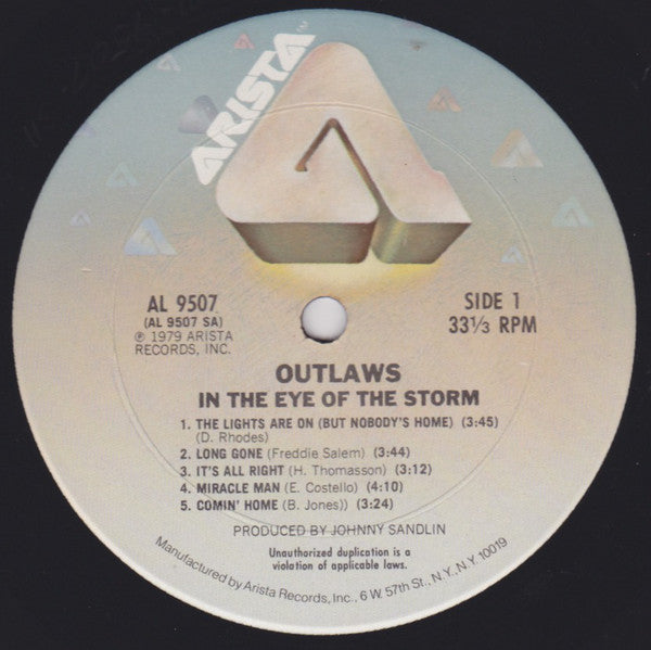 Outlaws : In The Eye Of The Storm (LP, Album, Ter)
