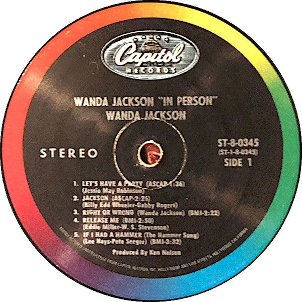Wanda Jackson : In Person Live At "Mr Lucky's" In Phoenix Arizona (LP, Album, Club, Cap)