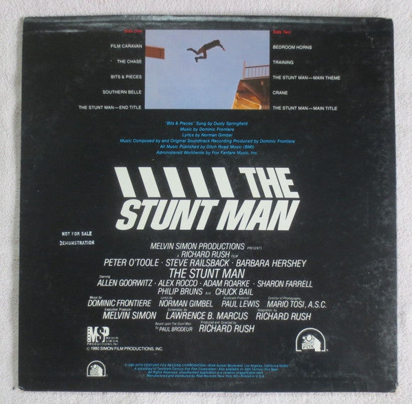 Dominic Frontiere : The Stunt Man (The Original Motion Picture Soundtrack) (LP, Album)