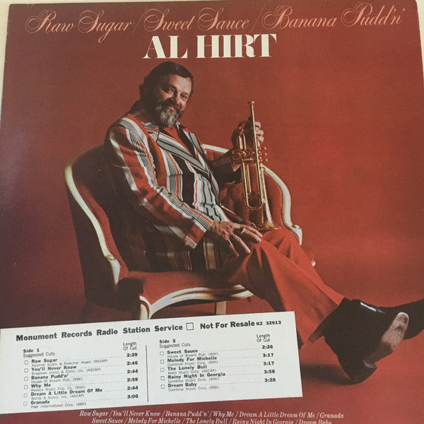 Al Hirt : Raw Sugar / Sweet Sauce / Banana Pudd'n' (LP, Album)