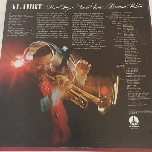 Al Hirt : Raw Sugar / Sweet Sauce / Banana Pudd'n' (LP, Album)