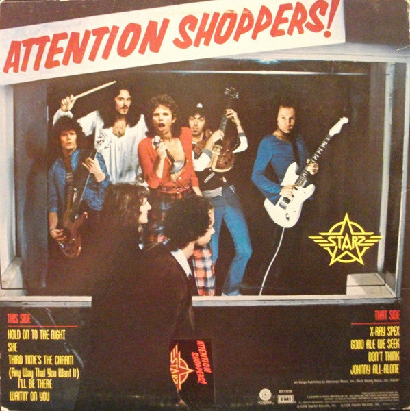 Starz (2) : Attention Shoppers! (LP, Album, Win)