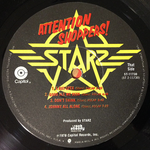 Starz (2) : Attention Shoppers! (LP, Album, Win)