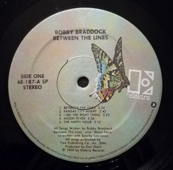 Bobby Braddock : Between The Lines (LP, Album)