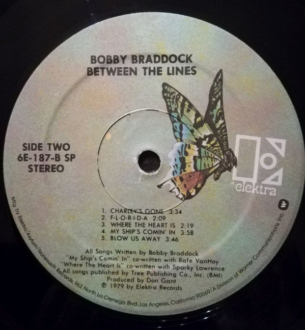 Bobby Braddock : Between The Lines (LP, Album)