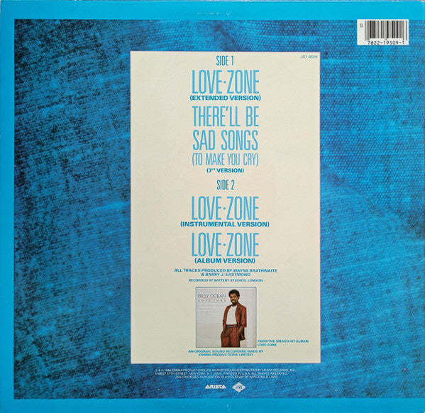 Billy Ocean : Love Zone (12")