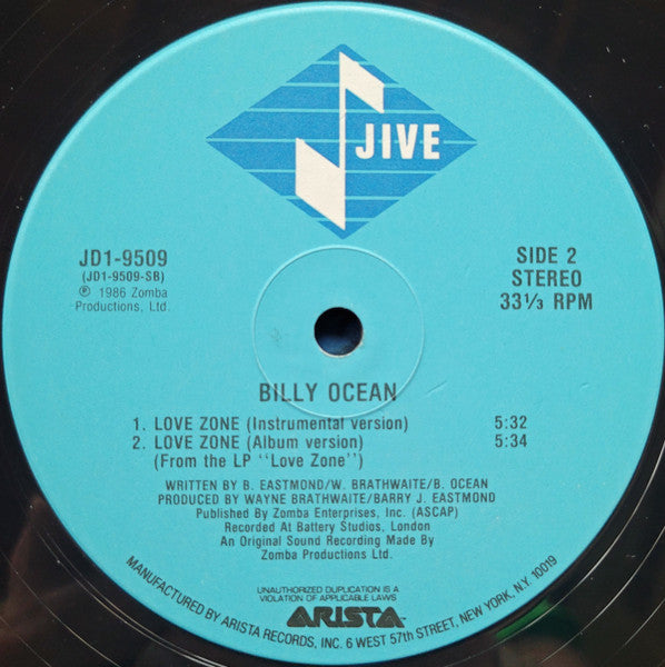 Billy Ocean : Love Zone (12")