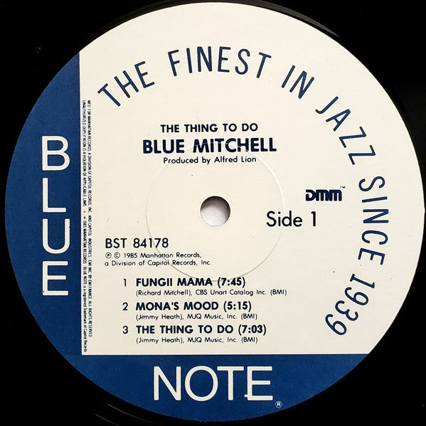 Blue Mitchell : The Thing To Do (LP, Album, RE, RM)