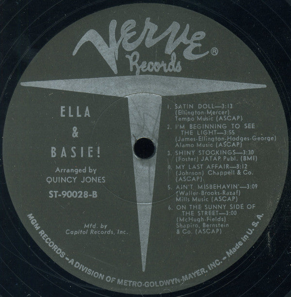 Ella* And Basie* : Ella And Basie! (LP, Album, Club, Scr)