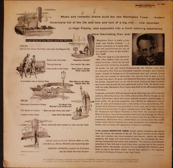 Gordon Jenkins : Complete Manhattan Tower (LP, Album, Mono, RE)