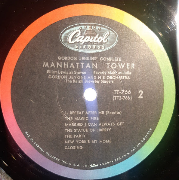 Gordon Jenkins : Complete Manhattan Tower (LP, Album, Mono, RE)