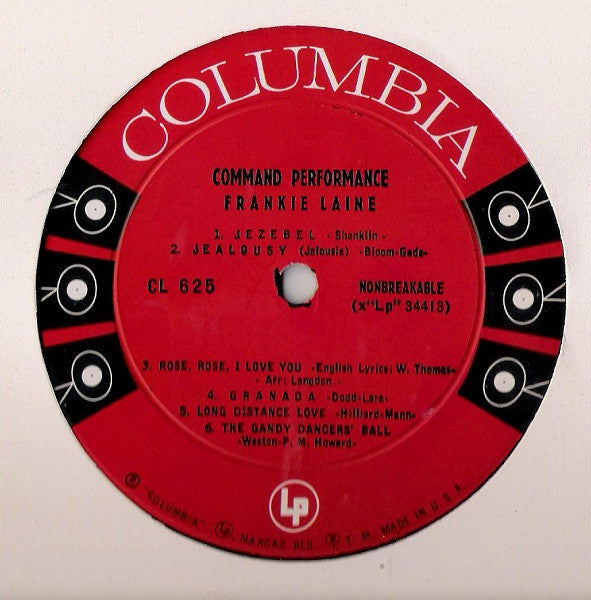 Frankie Laine : Command Performance (LP, Album, Mono)