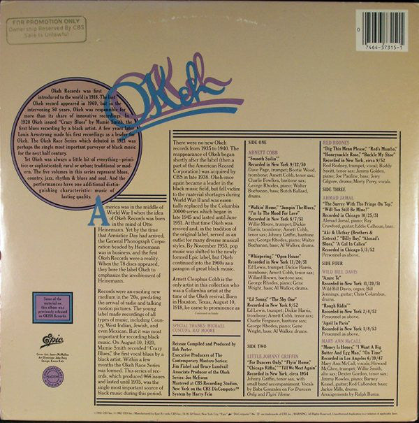 Various : Okeh Jazz (2xLP, Comp)