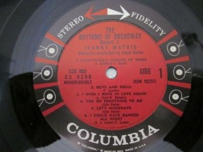 Johnny Mathis : The Rhythms And Ballads Of Broadway (2xLP, Album, Ter)