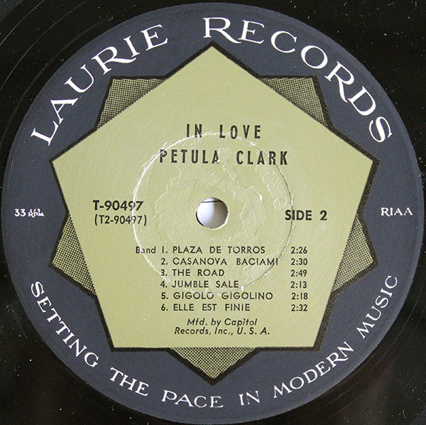 Petula Clark : In Love (LP, Comp, Mono, Club)