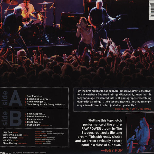 Iggy And The Stooges* : Raw Power Live (In The Hands Of The Fans) (LP, Album, 180)