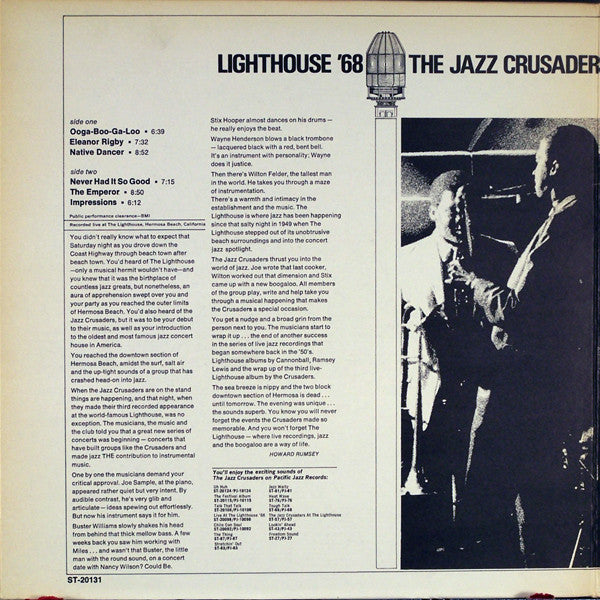 The Crusaders : Lighthouse '68 (LP, Album, Gat)