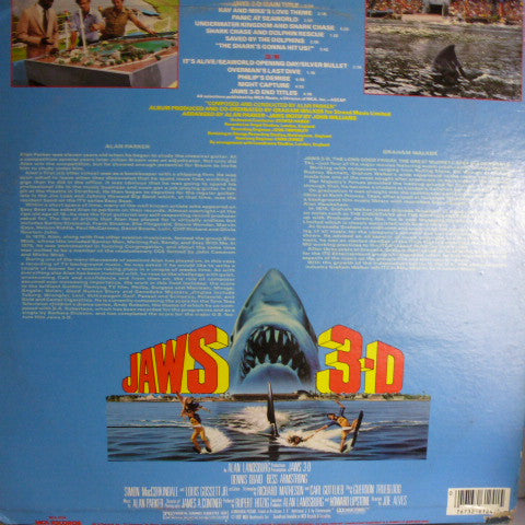 Alan Parker : Jaws 3-D - Music From The Original Motion Picture Soundtrack (LP, Album)