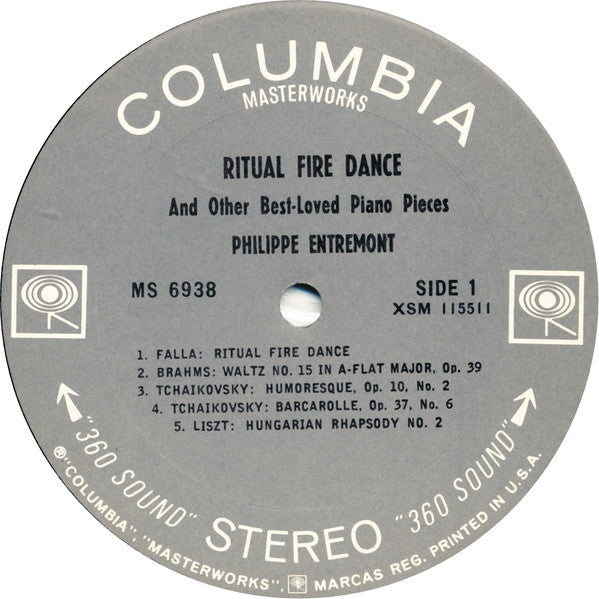 Philippe Entremont : Ritual Fire Dance (LP)