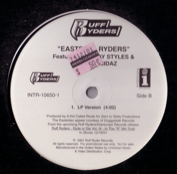 Ruff Ryders Featuring Holiday Styles & Tha Eastsidaz : Eastside Ryders (12", Promo)