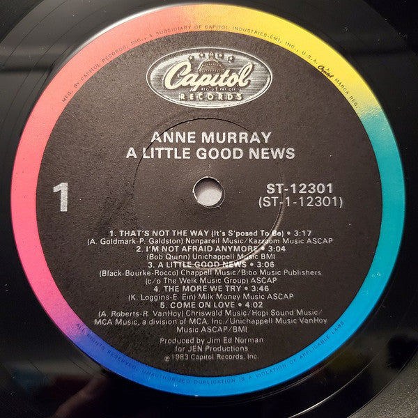 Anne Murray : A Little Good News (LP, Album, Jac)