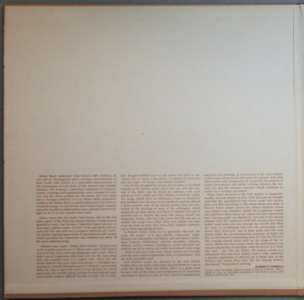 Bobby Short : Bobby Short Loves Cole Porter (2xLP, Album, Pre)