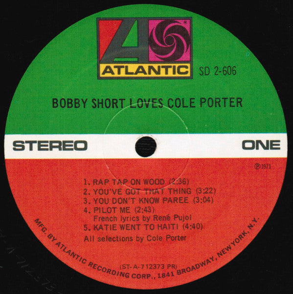 Bobby Short : Bobby Short Loves Cole Porter (2xLP, Album, Pre)