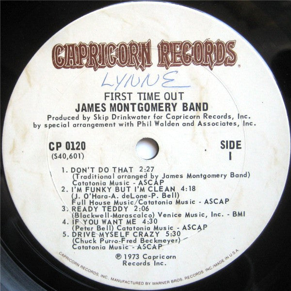 James Montgomery Band : First Time Out (LP, Album)