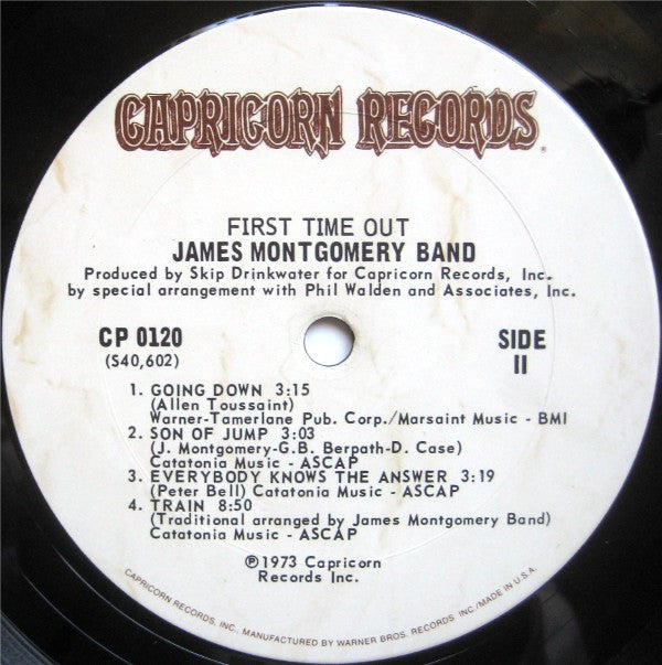 James Montgomery Band : First Time Out (LP, Album)