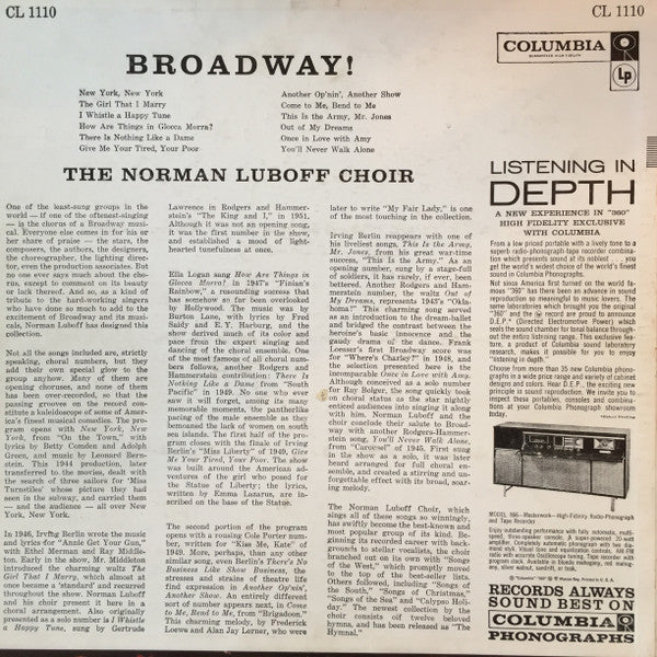 Norman Luboff Choir : Broadway! (LP, Album)