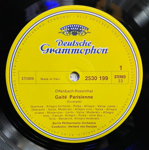 Offenbach* / Gounod* - Berlin Philharmonic Orchestra* • Herbert von Karajan : Gaîté Parisienne (Excerpts) / Ballet Music And Waltz From Faust (LP, Album)