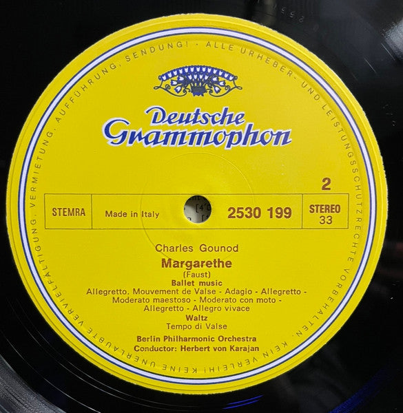 Offenbach* / Gounod* - Berlin Philharmonic Orchestra* • Herbert von Karajan : Gaîté Parisienne (Excerpts) / Ballet Music And Waltz From Faust (LP, Album)