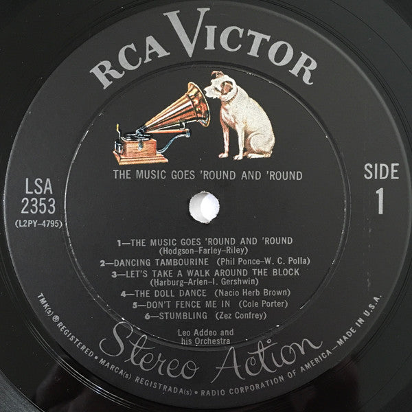 Leo Addeo And His Orchestra : The Music Goes 'Round And 'Round (LP, Album, Die)