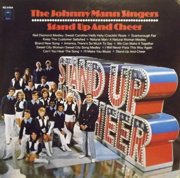 The Johnny Mann Singers : Stand Up And Cheer! (LP, Album)