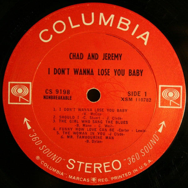 Chad & Jeremy : I Don't Want To Lose You Baby (LP, Album, Pit)