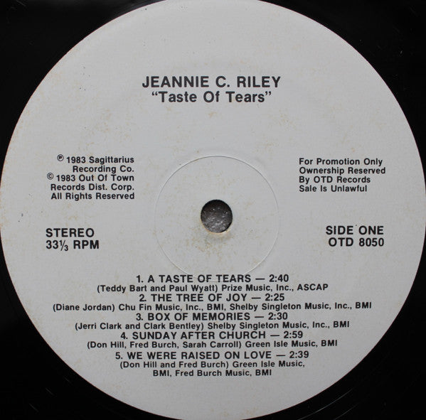 Jeannie C. Riley : Taste Of Tears (LP, Promo)