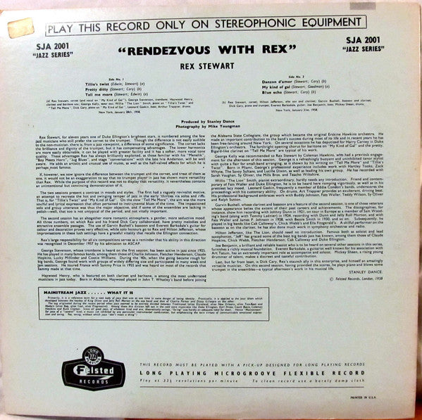 Rex Stewart : Rendezvous With Rex (LP, Album)